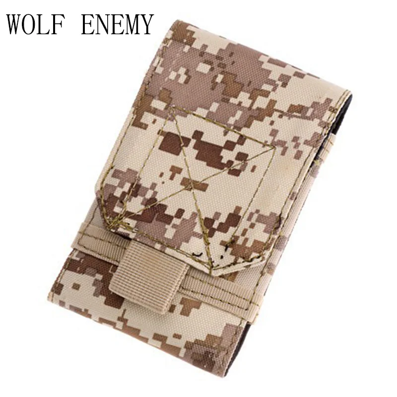 

Outdoor Tactical Military Style Cell Phone Pouch MOLLE Pockets Accessories Travel Portable Mini Phone Case Bag