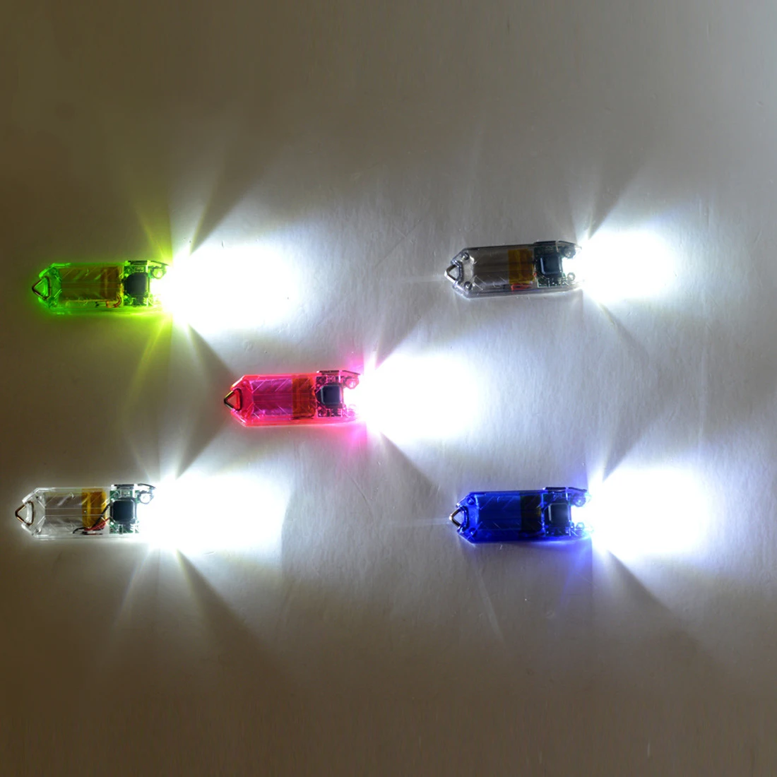 1pcs T Series Tube 45LM 2 Modes Mini USB LED Keychain Flashlight