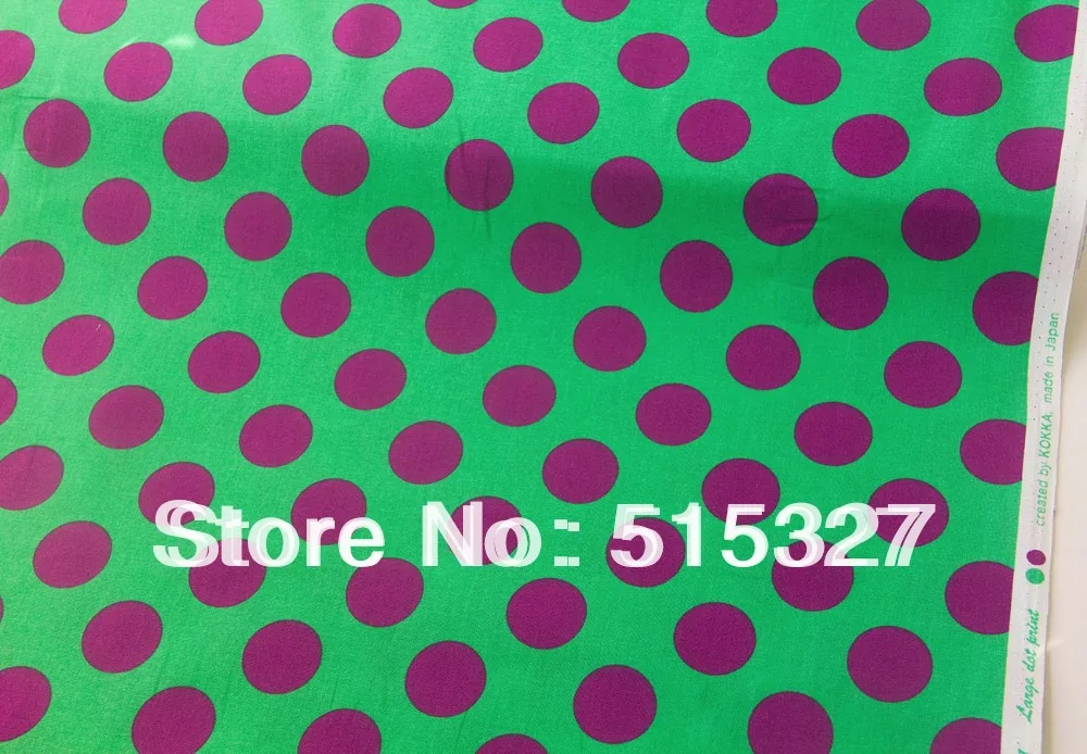 Half-Meter Japanese Kokka Tilda Cloth Cotton Quilting Fabric for DIY Sewing Candy Party Polka Dot SeaGreen | Дом и сад