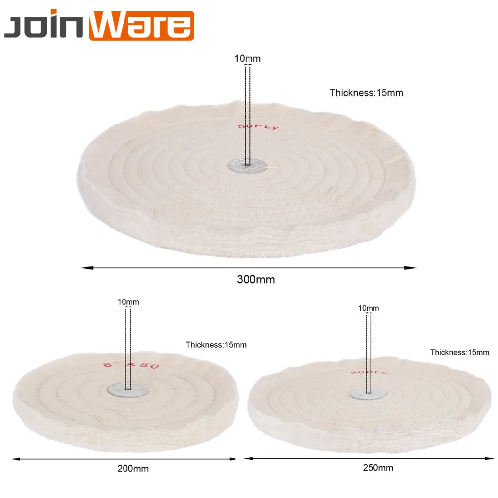 50~ 300 мм диаметр 10 мм диаметр белый хлопок Ткань Круглый Круг Полировка золотого и серебряного цвета ювелирные изделия зеркало кристалл полировка колодки роторный инструмент