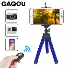 Tripod + Clip Stand Mini Flexible Camera Phone Holder Flexible Octopus Sponge Tripod Bracket Stand Holder Accessories alloyseed mini flexible sponge octopus tripod portable phone camera holder bracket for gopro camera dslr mount