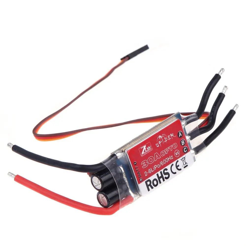 

ABWE 4X ZTW Spider Series 30A OPTO Brushless Speed Control ESC 2-6S Lipo for DJI 92TQ