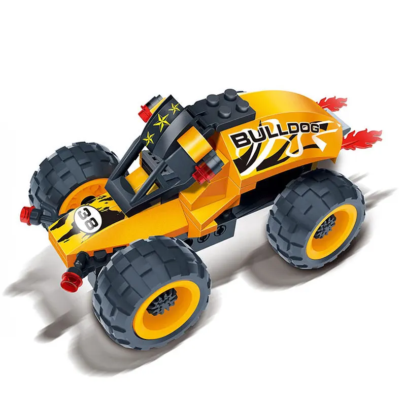 

Banbao 8618 Racing Cars models 66 pcs Pull Back cars Plastic Model Building Block Sets DIY Toys Educational block Toys