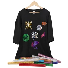 Голографические теплообмена винил гладить на ткань Костюмы Сделай Сам фестиваль A4 листы для велоспорта высокое качество