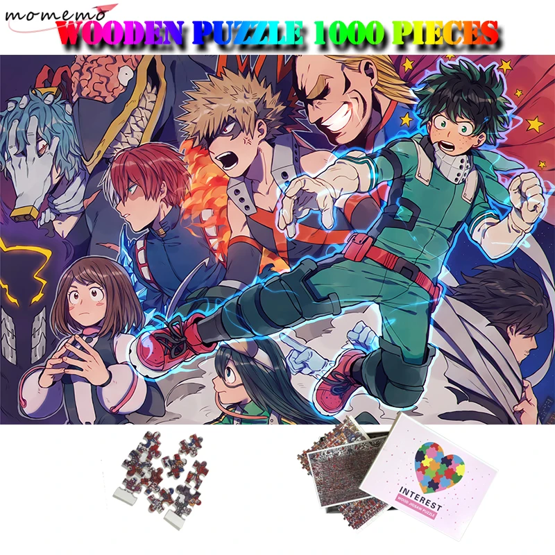 MOMEMO My Hero Academia Cartoon Puzzle 1000 Pieces Anime Adults