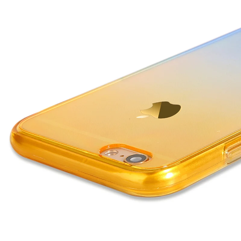 KEFO 360 Full Protective Case For Iphone X 10 8 Plus Gradient Color Silicone Cover For Iphone Iphone 5S SE 6 6S 7 8 Plus Coque (8)