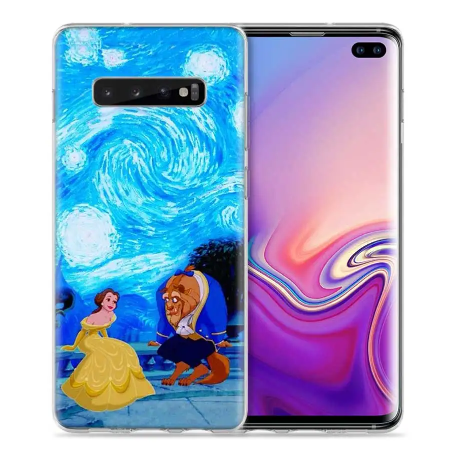 Красавица и чудовище чехол для Samsung Galaxy S8 S9 S10 5G S10e S7 Note 8, 9, 10, J4 J6 плюс J5 J8 J3 силиконовые Роскошные Чехлы для телефона - Цвет: 06