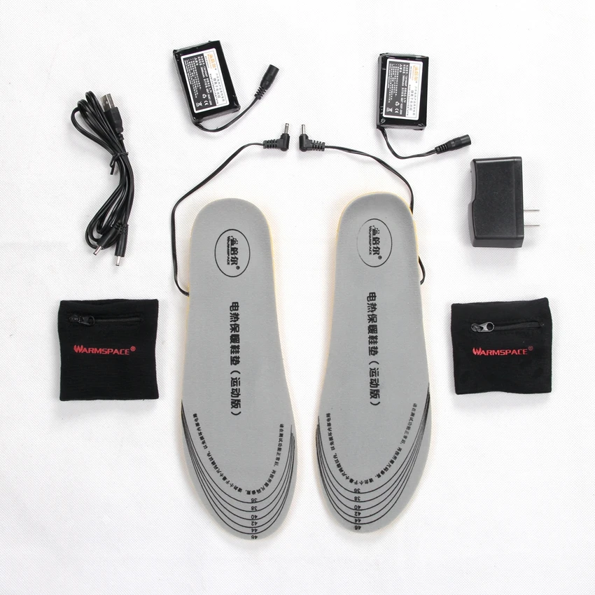 

Electric Heating Insoles with 2*3600MAH Battery Operated Damping Breathable Sports Insoles for Winter Outerdoor Gear