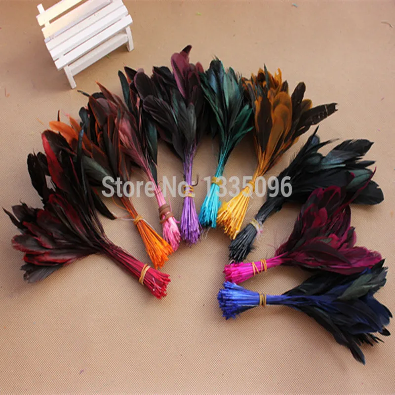 200pcs/lot DIY 5 to7 inch/12 18cm feathers bulk of feathers rooster