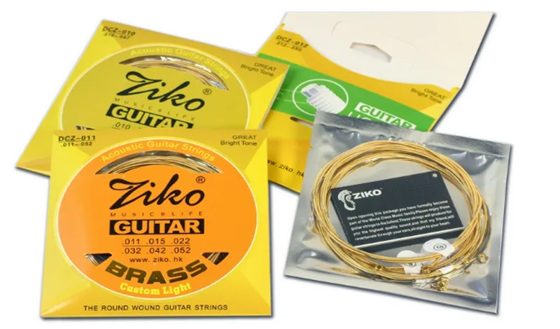 brass guitar strings