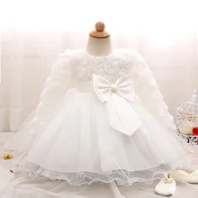 Платье для маленьких девочек одежда с длинным рукавом романтическая роза, белый Розовый и красный цвет фиолетовый праздничное платье для маленьких девочек-именинниц милый bebe