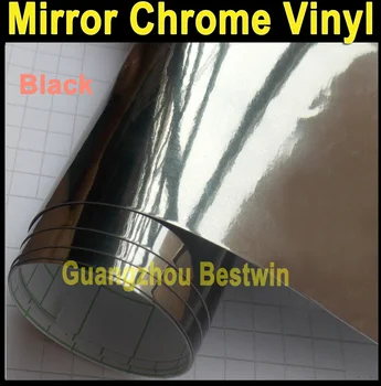 

Free shipping high quality car wrap vinyl 1.52m*0.2m*0.18mm car wrap chrome with bubble free B-010