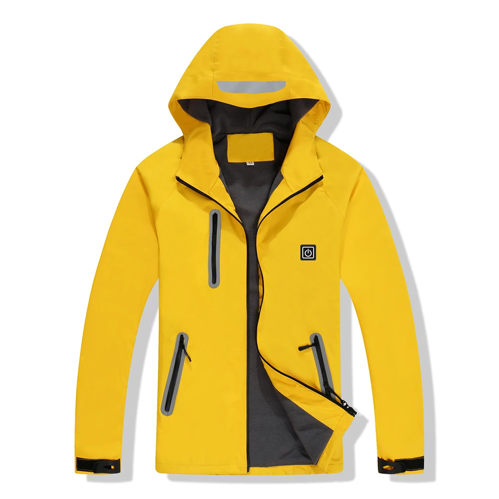 Мужская Женская модная куртка с электрическим подогревом, водонепроницаемая термокуртка, зимняя теплая ветрозащитная куртка для походов, кемпинга, катания на лыжах