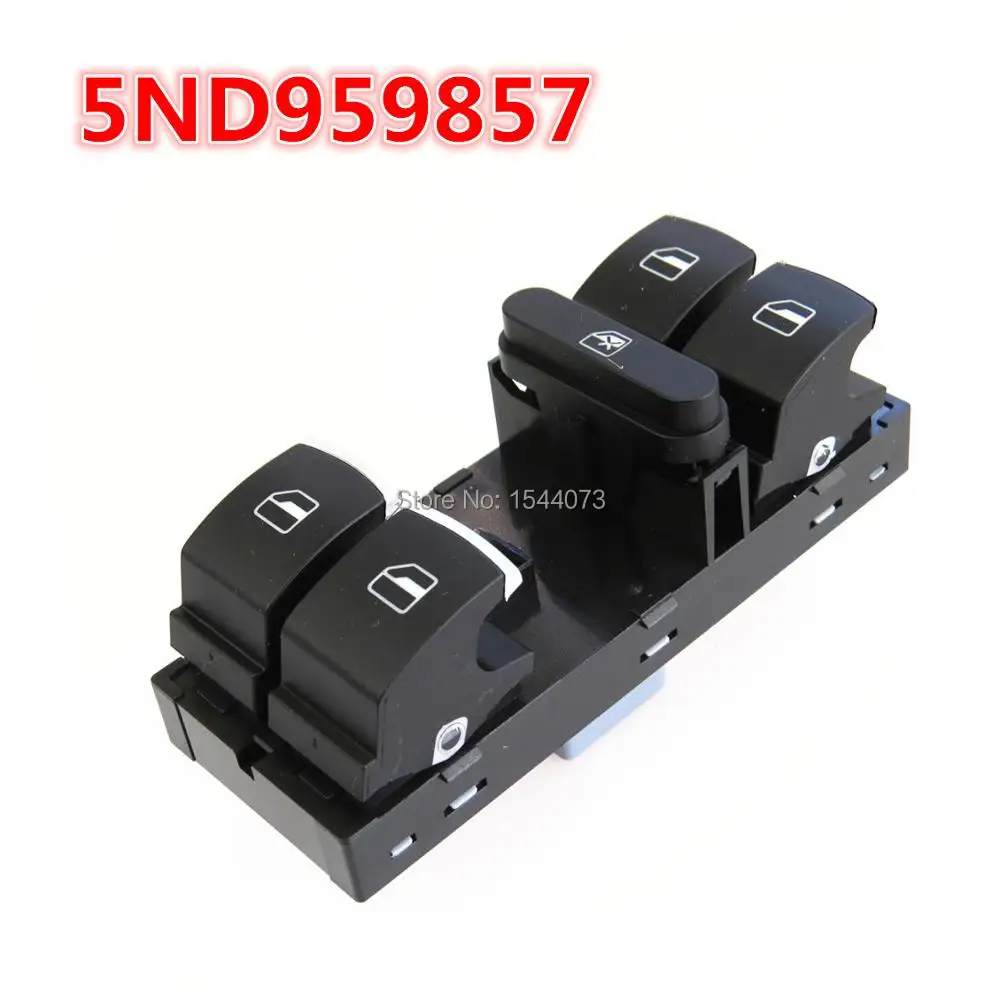 

Chrome Driver Side Master Window Controller Switch For VW Touran Tiguan Passat B6 B7 CC Golf Mk5 MK6 Jetta III AMAROK 5ND959857