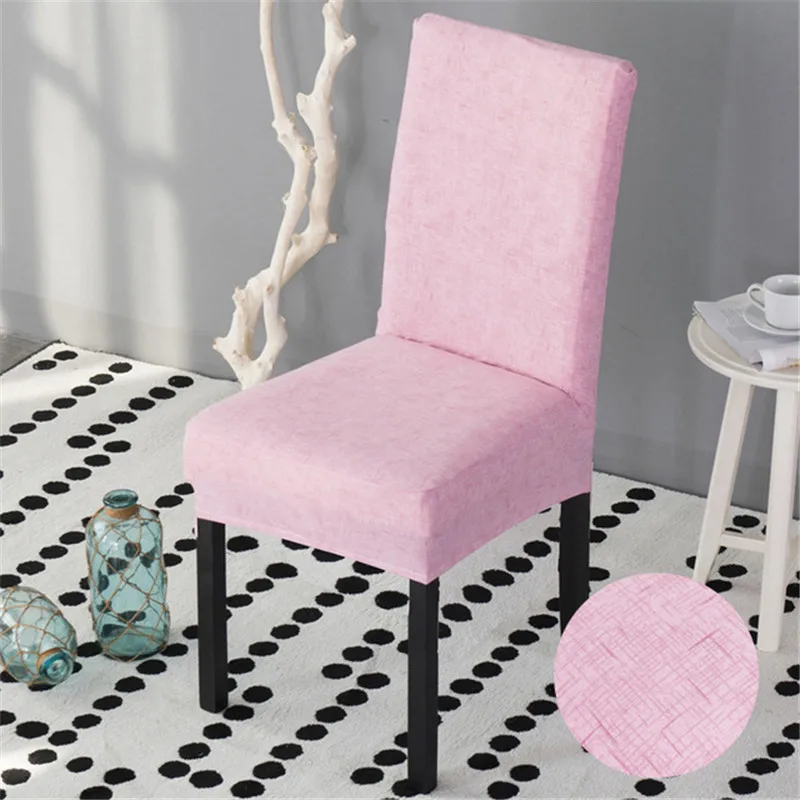 Эластичные чехлы на кресла из спандекса для столовой, эластичные чехлы для сидений, защитный чехол для стула, универсальный чехол для ресторана - Цвет: colour8