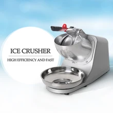 Electric Ice Crusher Ice Shaver Commercial DIY Ice Cream Maker for Coffee Shop Hotel