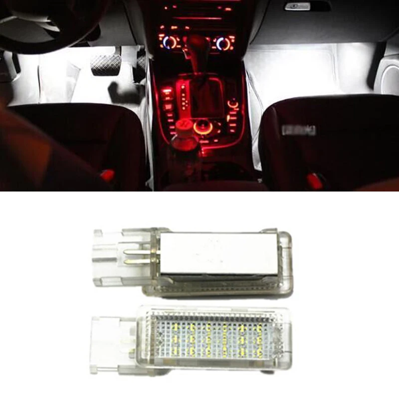 

car styling canbus No error LED Footwell light For Golf 5/6 Golf Plus Jetta Passat CC Sharan Touareg EOS auto replacement