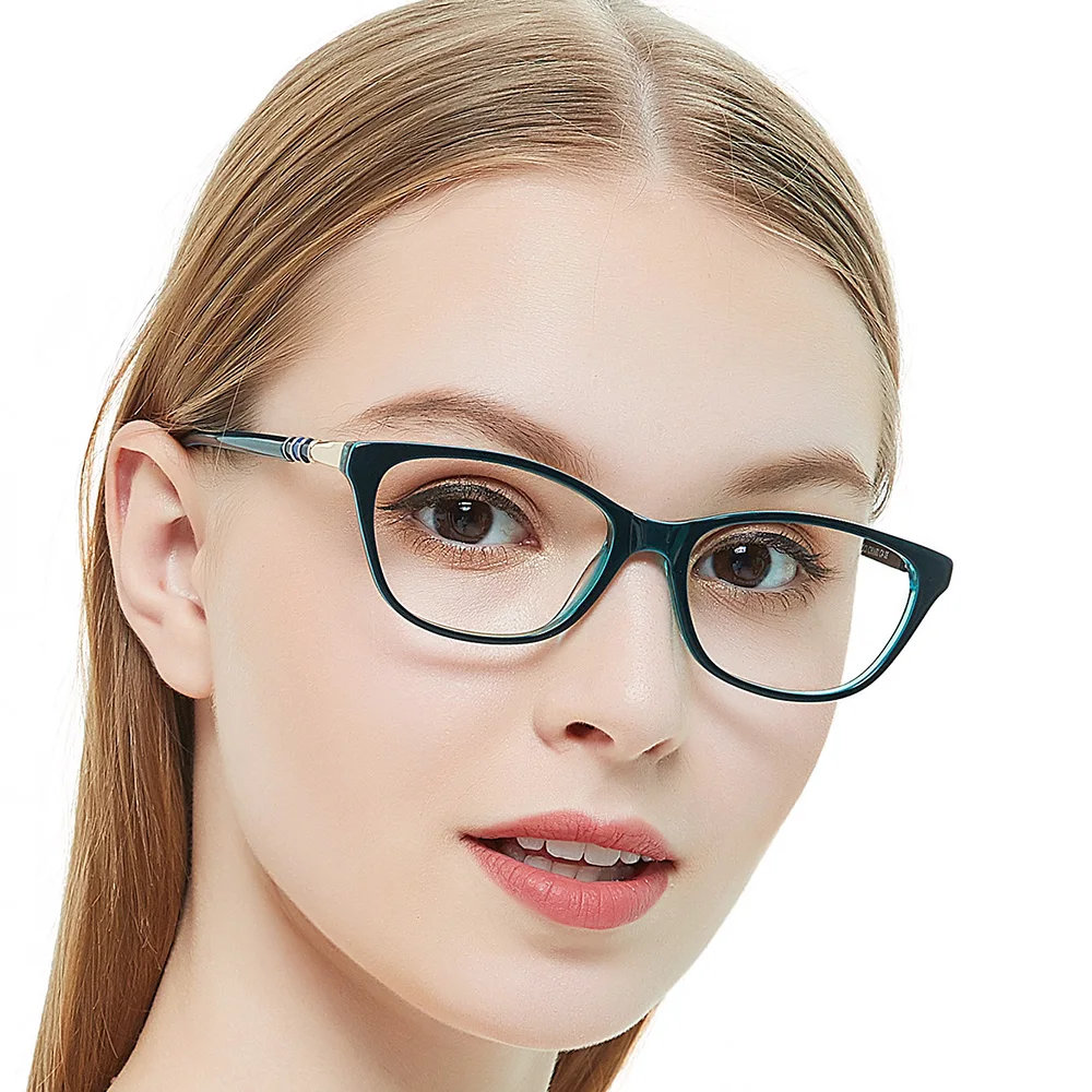 Очки по рецепту, женские очки для близорукости, очки по рецепту Acatate, оптическая оправа, очки Маре аззуро най