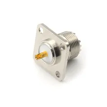 Conector de painel de uhf fêmea, conector de coax para solda, conector so-239 fêmea, formato quadrado, conector para copo de solda, 1 peça rádio