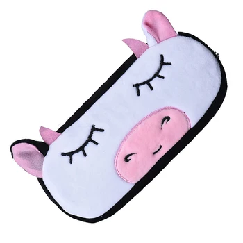 

Kids Cartoon Pencil Case Plush Large Pen Bag Cosmetic Cartoon Storage Bag Cow Shape