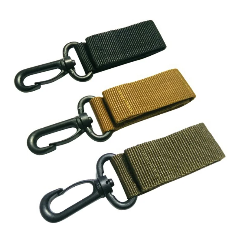 1 Pcs Nylon bing Carabiners Hook Molle Buckle Bottle Hanging Belt