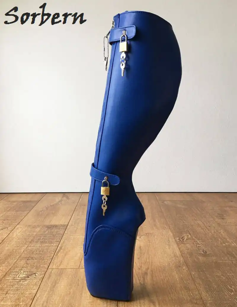 blue wide calf boots