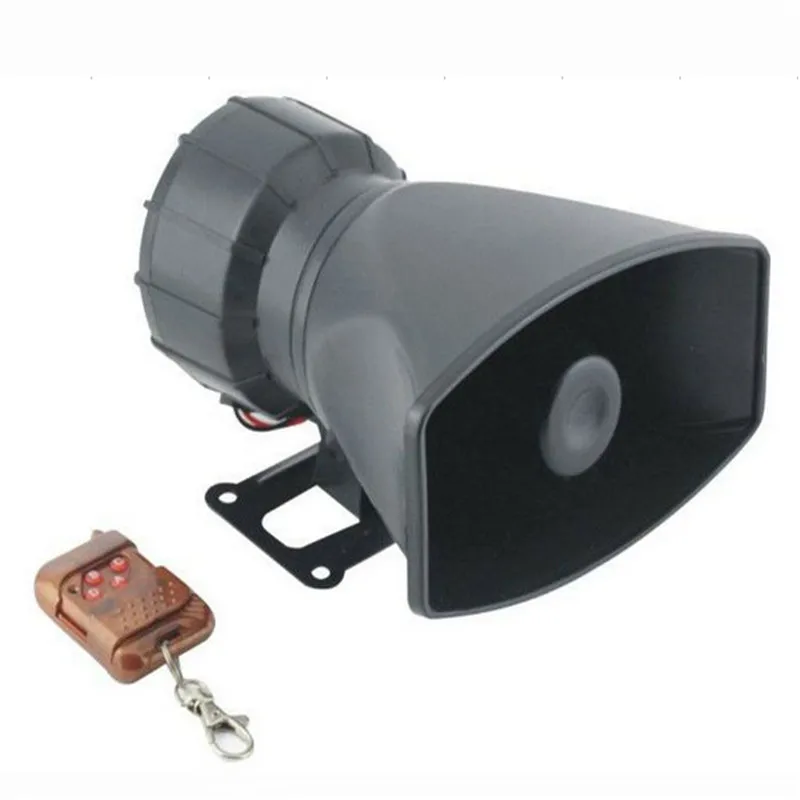 

100W DC12V 4 Sounds Speakers Car or Motorcycle Warning Siren Alarm Police Ambulance loudspeaker with Wireless remote control