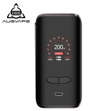 Augvape VX200 коробка мод 200 Вт 1,3 дюймов дисплей двойной 18650 батарея контроль температуры большая кнопка огня электронная сигарета моды