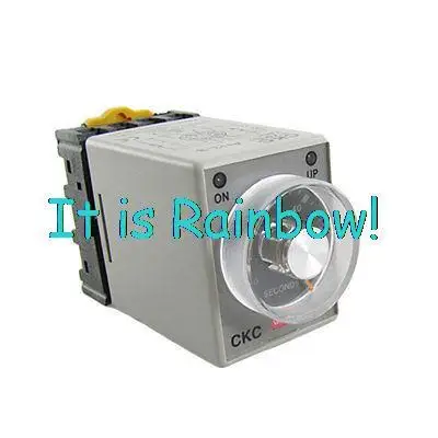 

Free Shipping AC 220V 0-60 Seconds AH3-3 Time Delay Relay w Socket Base
