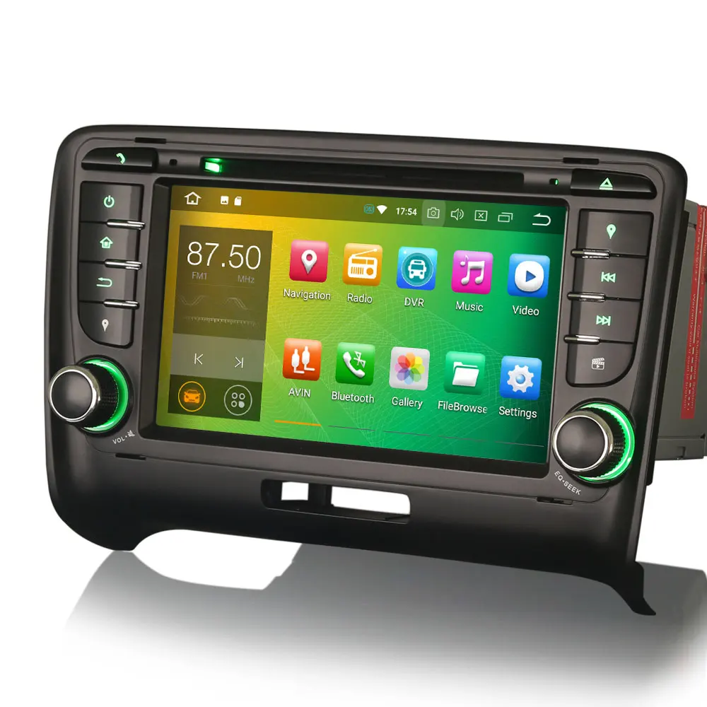 Flash Deal 7" 4GB RAM 32GB ROM Android 9.0 OS Car DVD Multimedia Navigation GPS Radio for Audi TT MK2 2006-2014 with Split Screen Support 5