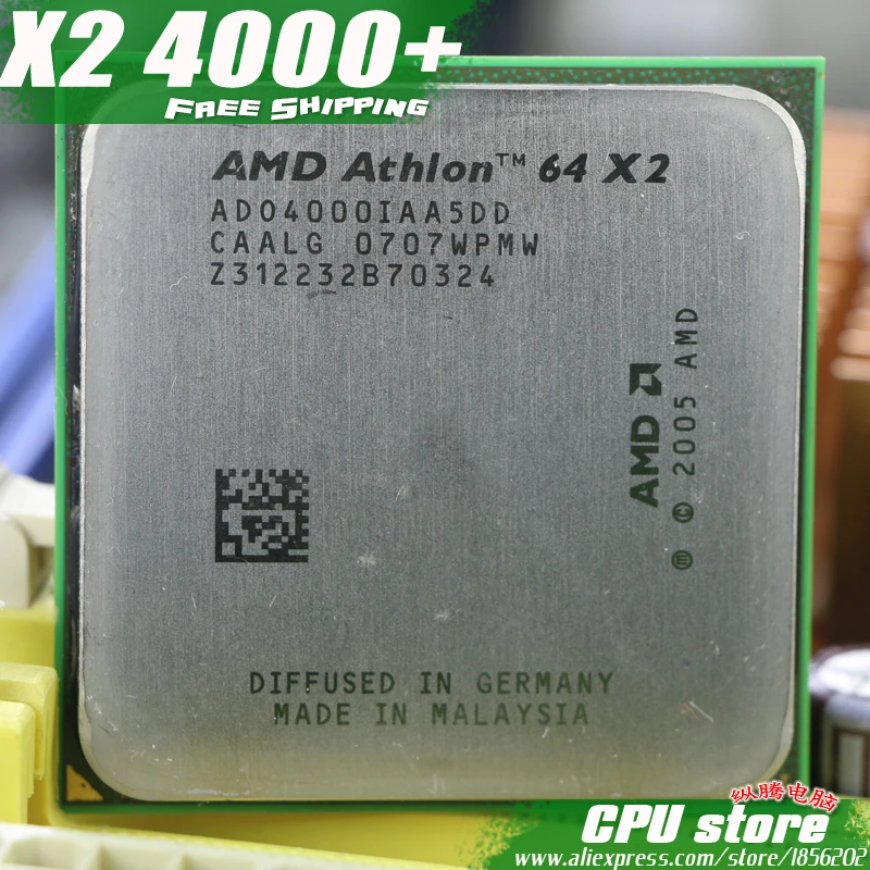 AMD Athlon 64 X2 4000 1MB Socket AM2 Dual-Core CPU Desktop CPU AD04000IAA5DD 