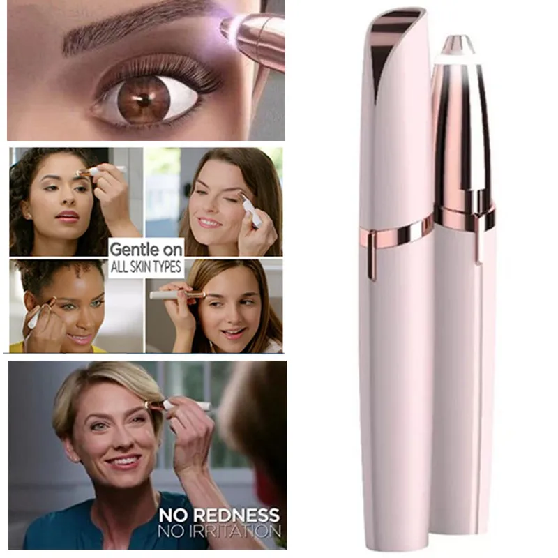 

Electric Face Eyebrow Hair Remover Epilator Mini Eyebrow Shaver Razor Instant Painless Portable Epilator Shaving & Hair Removal