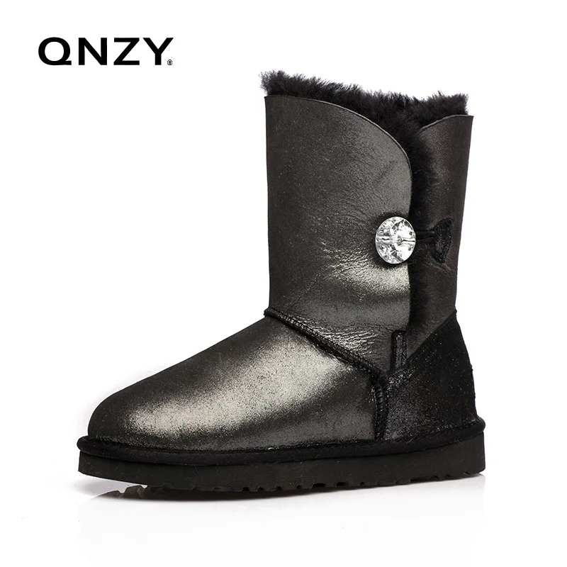 

Quality Assurance Leopard Print Sheep Skin Wool Snow Boots Female Winter Flat Bottomed Buckle With Boots,ankle Boot