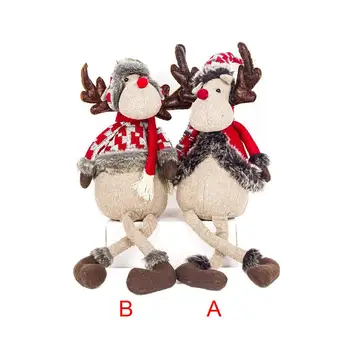

TOPATY Innovative Christmas Decorations For Home Hanger Ornaments Xmas Toy Elk Doll Pendant