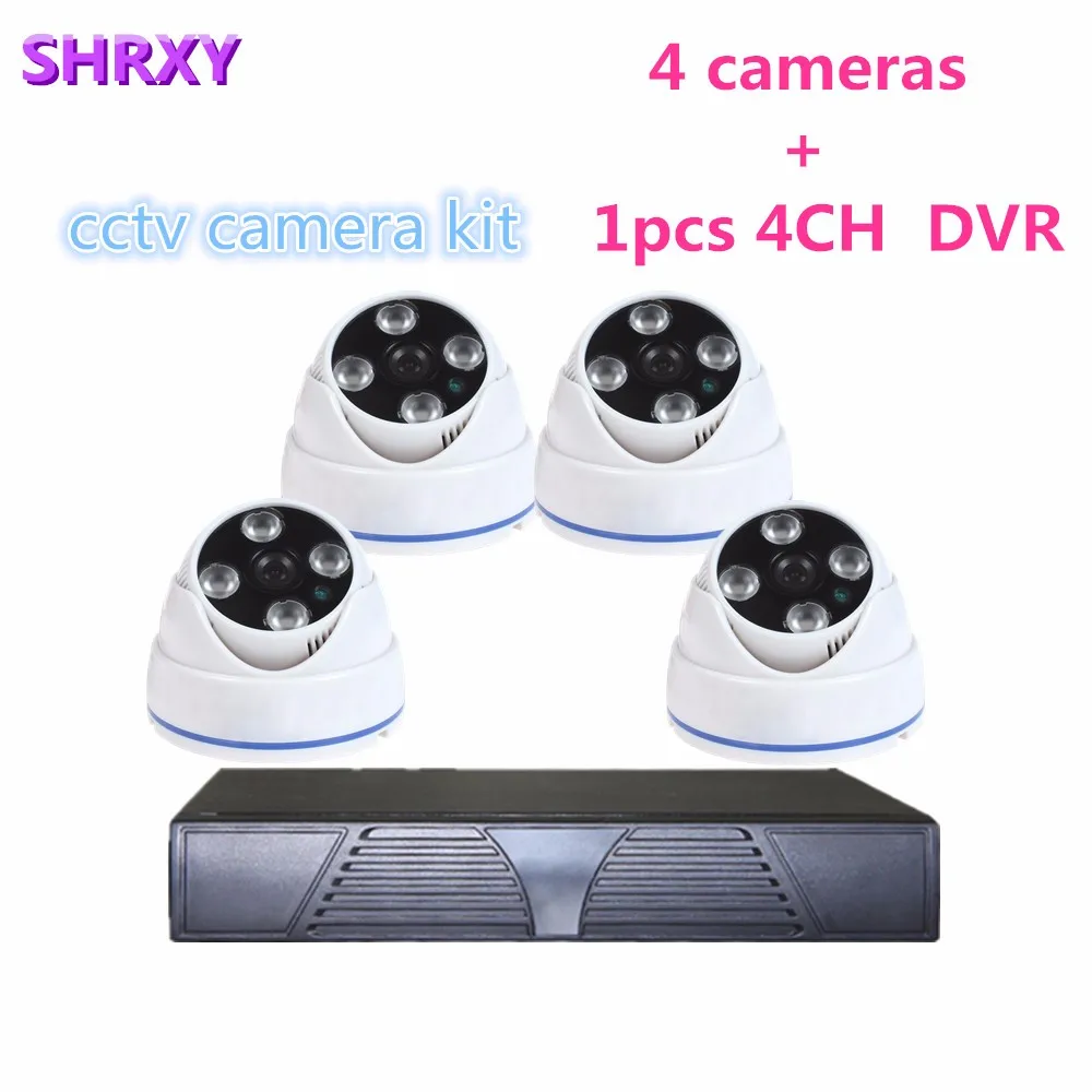 960H DVR 4PCS 800TVL IR Weatherproof Outdoor CCTV Camera Home Security System Surveillance Kits sistemas de seguridad