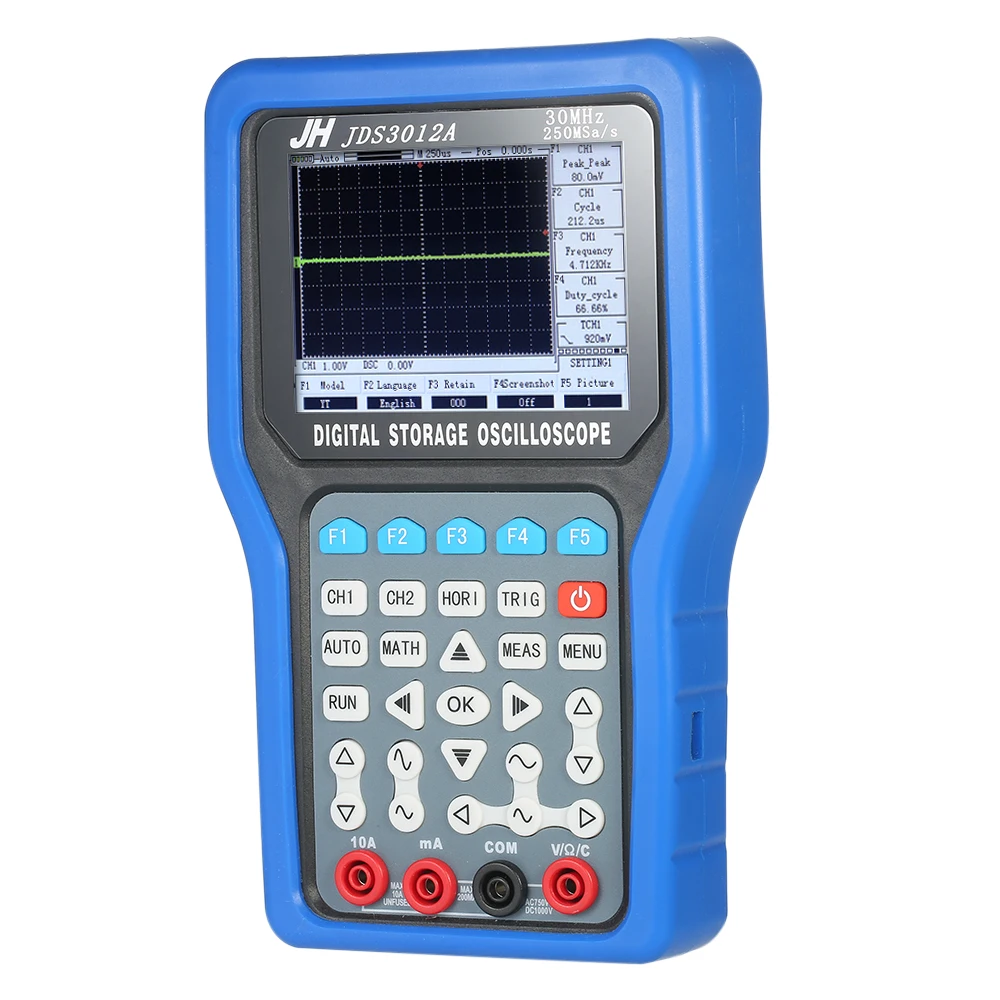 3 в 1 цифровой осциллограф мультиметр генератор сигналов зонд для осциллографа 30 МГц 250Msa/s Ручной USB осциллографы