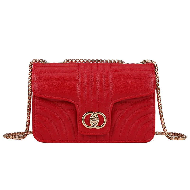 

YIQIN BERYL Small Bag Women New Fashion Messenger Bag PU Chain Shoulder Bags Vintage Slung Lady Handbags Solid Crossbody Bags