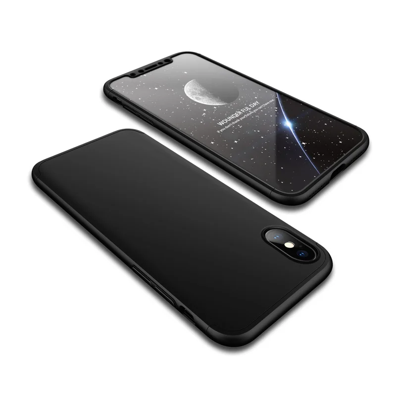 Case for iPhone X 10 XS XR XSMax Case 360 Degree Full Protection Hard PC 3 in 1 Matte Cover for iPhone5 6S 7 8 Plus Fundas Coque (13)