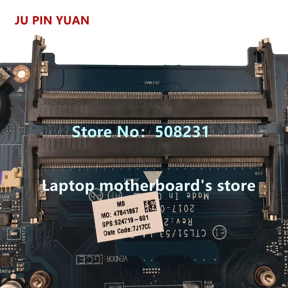 JU PIN юаней дороже; 924719-601 CTL51/53 LA-E841P материнская плата для HP ноутбук 15-BW 15-BW080NR Материнская плата ноутбука A9-9420P полностью протестирована