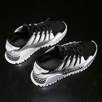

Vogue Brand Breathable Hard-Wearing Male Sneakers Chaussure Homme Black Red White Fashion Men Shoes Tenis Masculino Adulto