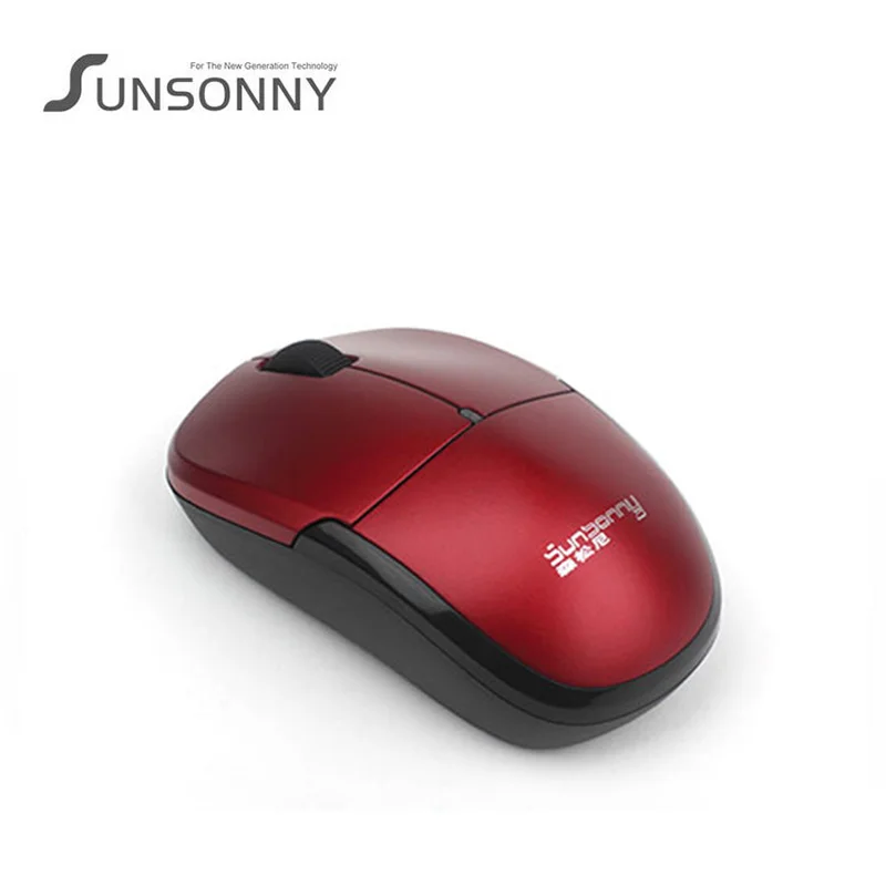 Новейший Sunsonny SR-7200 Telecell беспроводной USB 2,4 ГГц мышь настольный игровой компьютер офисный ноутбук интеллектуальная энергосберегающая мышь - Цвет: Красный