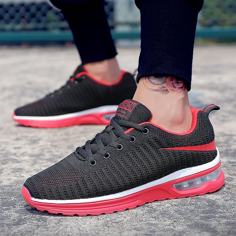 Keloch Air Sole Running Shoes Men Flywire Breathable Soft Sport Shoes