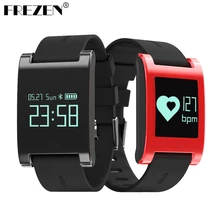 Frezen DM68 смарт-браслет 0.95 OLED Сенсорный экран Группа IP67 Класс Водонепроницаемый крови Давление монитор сердечного ритма шагомер группы