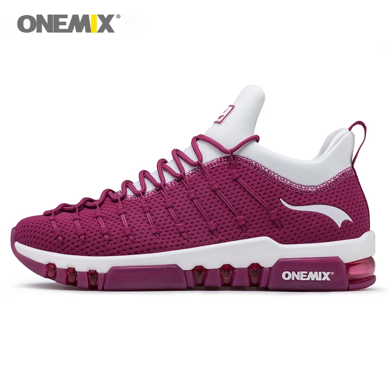 

Onemix women's running shoes knitted vamp breathable mesh for man run sneakers trekking walking outdoor shoe plus large size