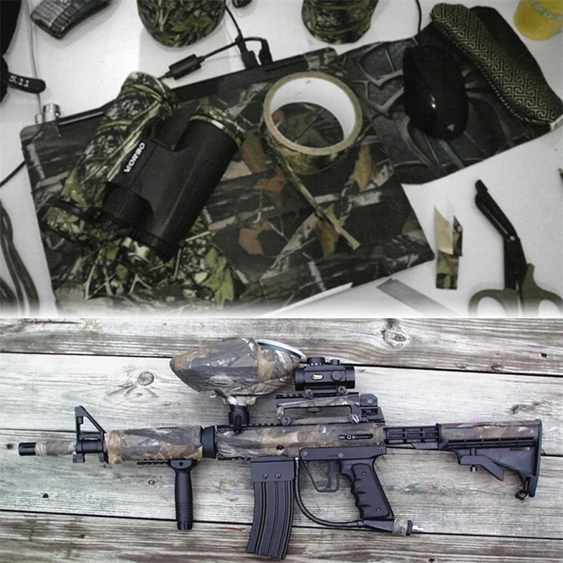 Тактическая Камуфляжная Лента 10 м x 5 см военная бионическая лента камуфляжная