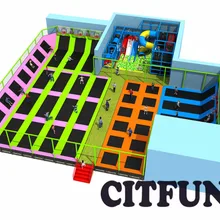24*22 м завод Цена батут парк с крытой игровой площадки для продажи CIT-TP221b