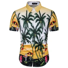 Повседневные Гавайские рубашки мужские хлопковые Цветочные брендовые рубашки с коротким рукавом пляжный рубашки Camisa Masculina Overhemd Heren