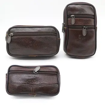

1Pc Fashion New PU Leather Multi-function Waist Bag Money Blet Bag Mens Fanny Pack Solid17 x 5 x 11cm