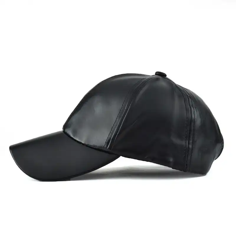 leather fitted hats
