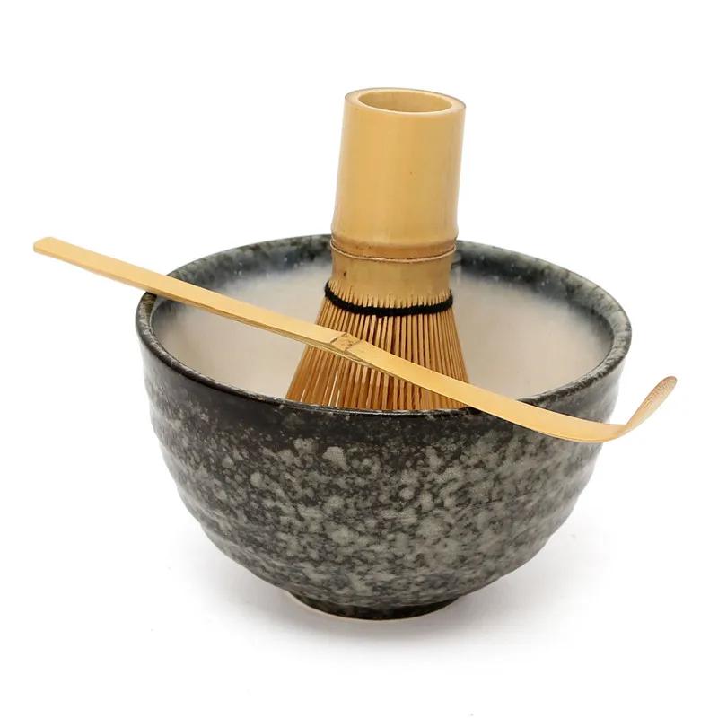 4 стиля тонкой японской церемонии матча керамическая чаша с бамбуковым венчиком Совок чайная посуда набор инструментов для кофе и чая - Цвет: Mountain